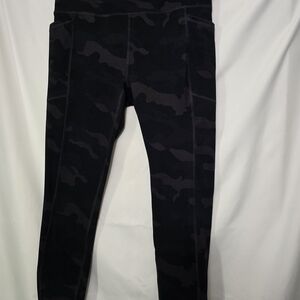 RBX Black and Gray Camouflage Womens Leggings
